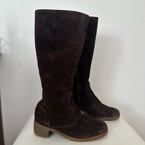 Vintage Morlands Shearling Lined Waterproof Suede Winter Boots – Brown – US 7.5